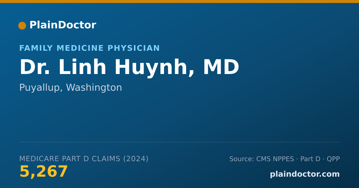 Shareable card for Linh Huynh, MD - Family Medicine Physician, Puyallup, WA