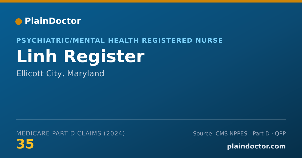Shareable card for Linh Register - Psychiatric/Mental Health Registered Nurse, Ellicott City, MD