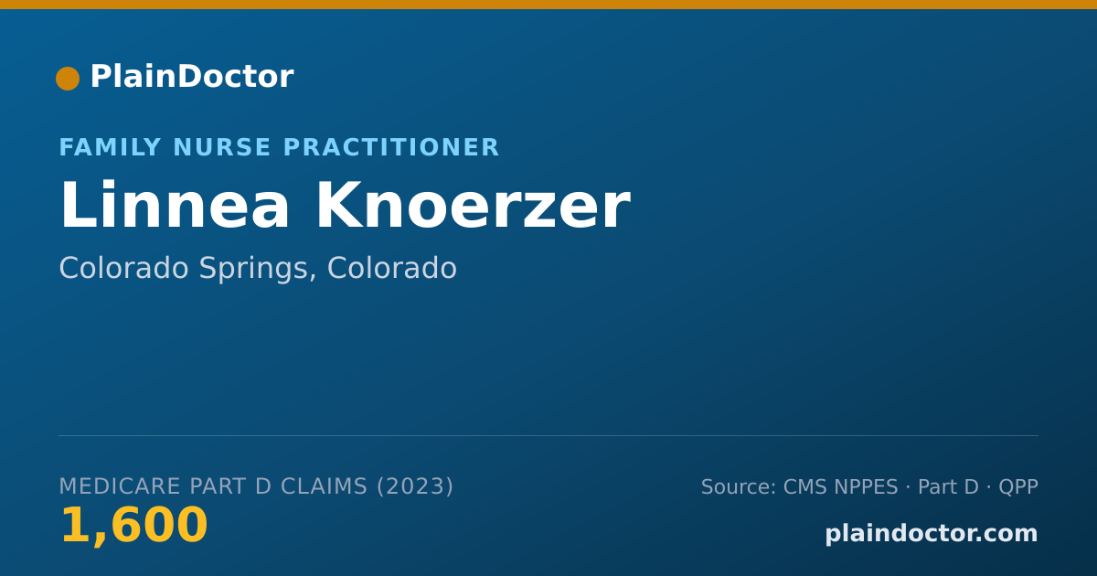 Shareable card for Linnea Knoerzer - Family Nurse Practitioner, Colorado Springs, CO