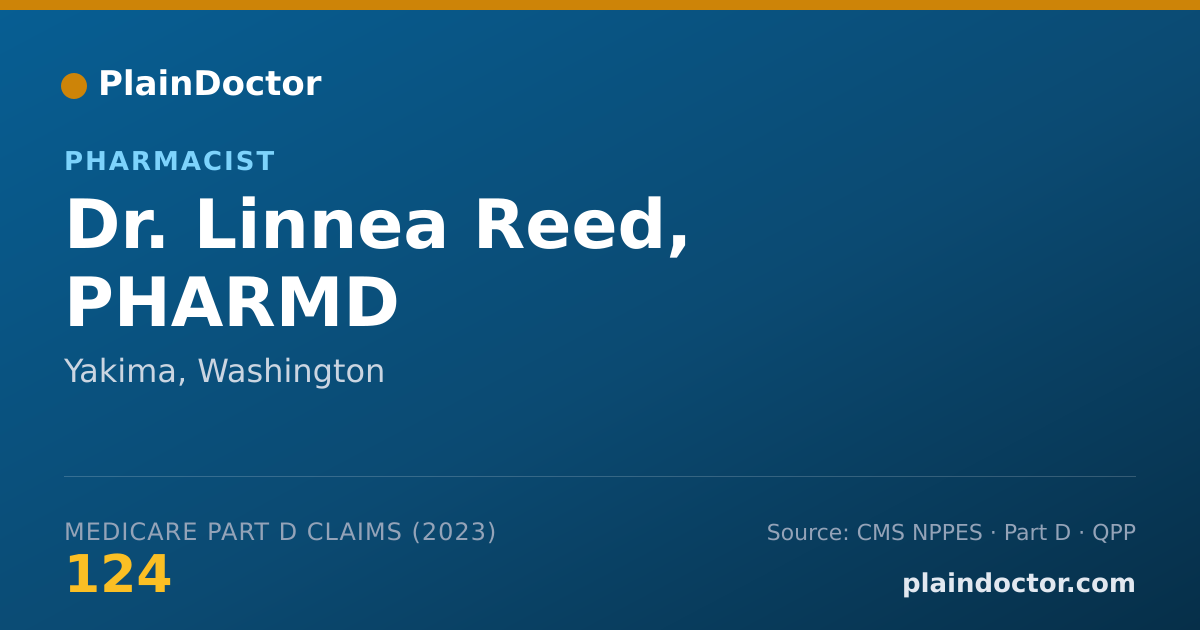 Shareable card for Linnea Reed, PHARMD - Pharmacist, Yakima, WA