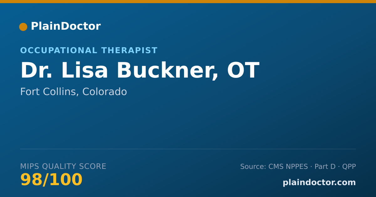 Shareable card for Lisa Buckner, OT - Occupational Therapist, Fort Collins, CO