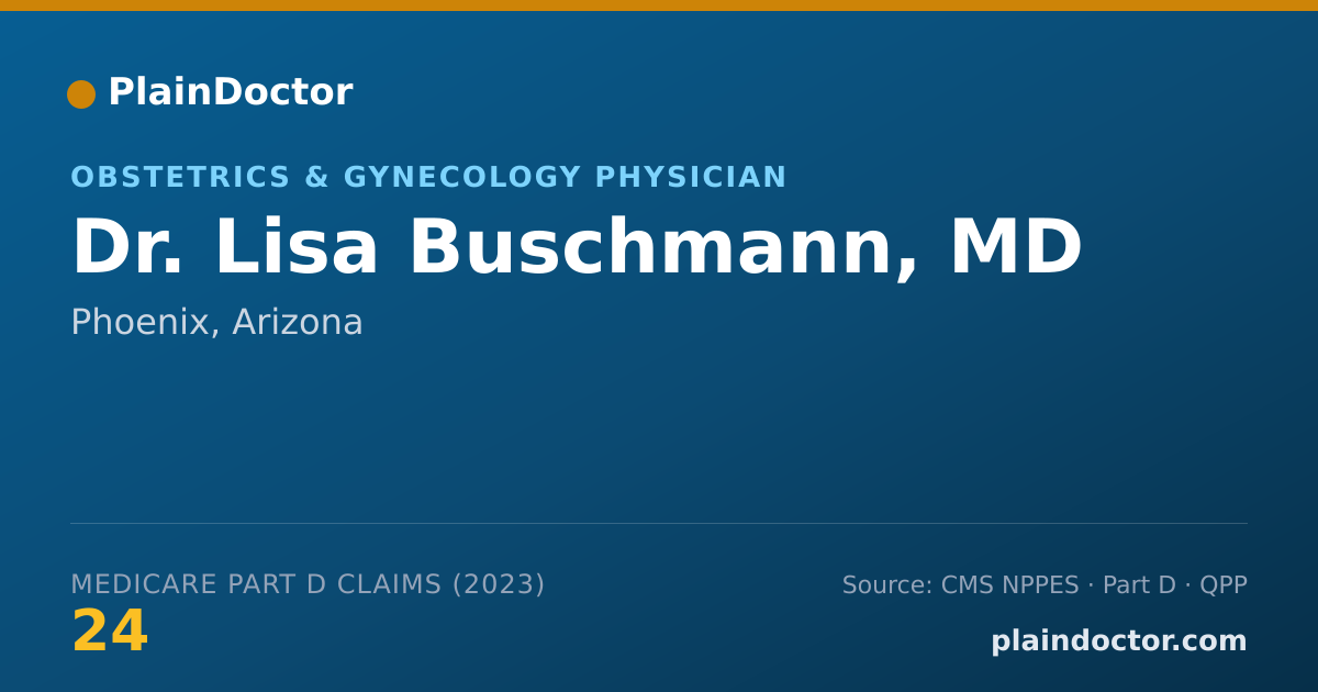 Shareable card for Lisa Buschmann, MD - Obstetrics & Gynecology Physician, Phoenix, AZ
