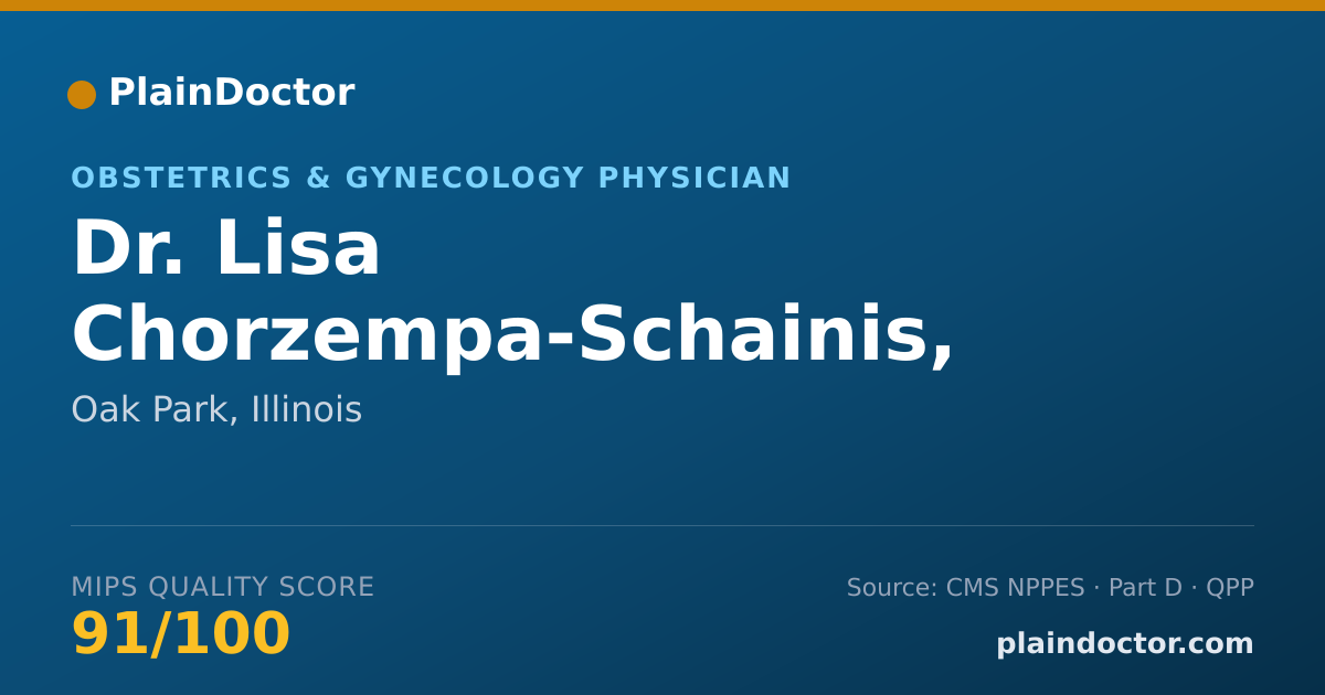 Shareable card for Lisa Chorzempa-Schainis, M.D. - Obstetrics & Gynecology Physician, Oak Park, IL