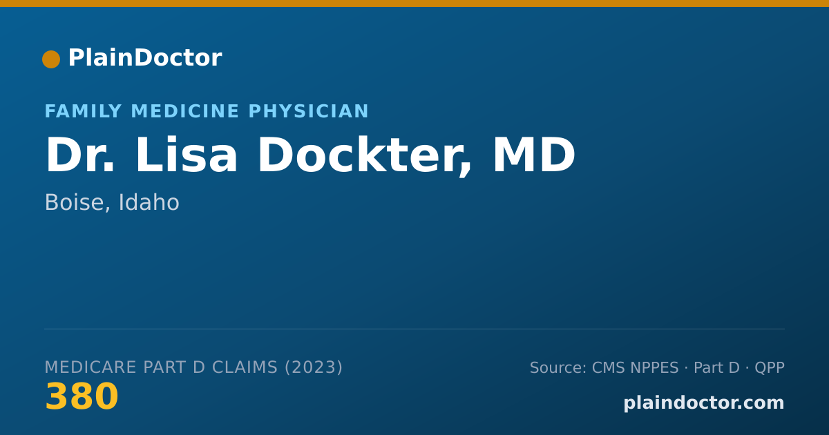 Shareable card for Lisa Dockter, MD - Family Medicine Physician, Boise, ID