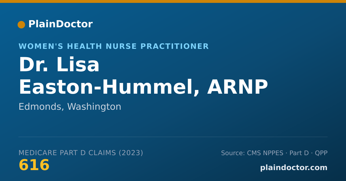 Shareable card for Lisa Easton-Hummel, ARNP - Women's Health Nurse Practitioner, Edmonds, WA