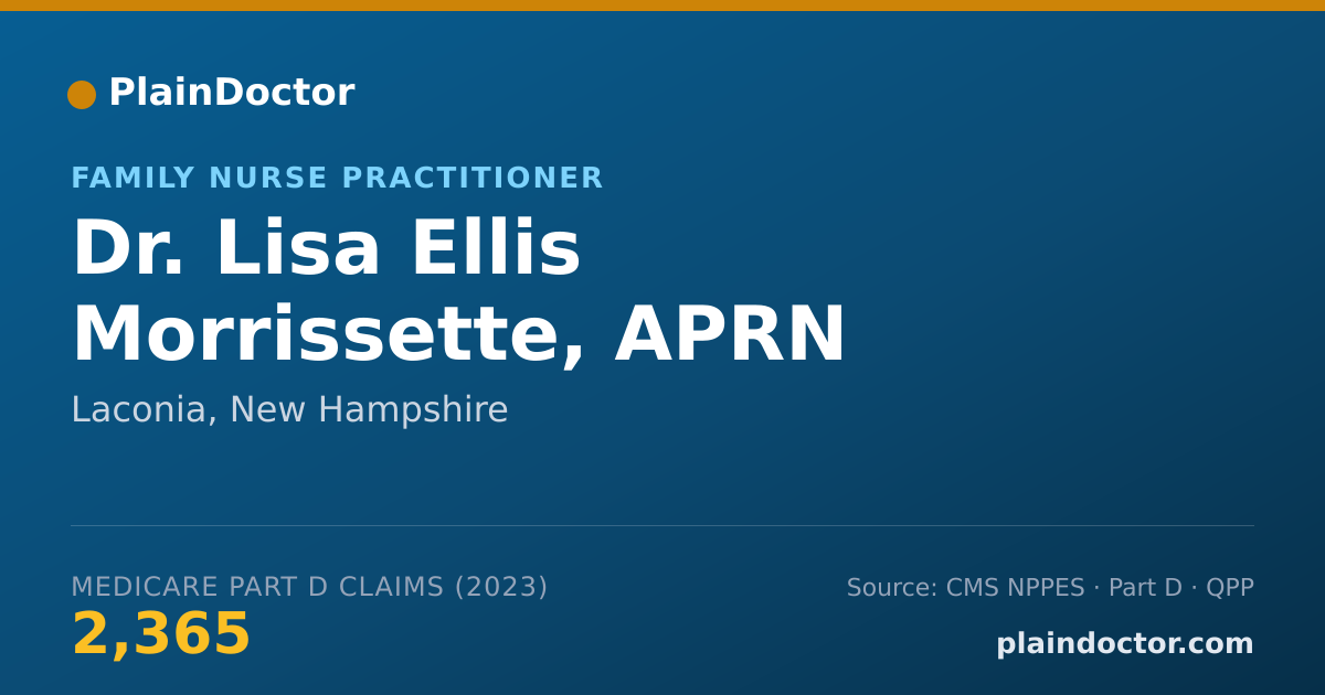 Shareable card for Lisa Ellis Morrissette, APRN - Family Nurse Practitioner, Laconia, NH