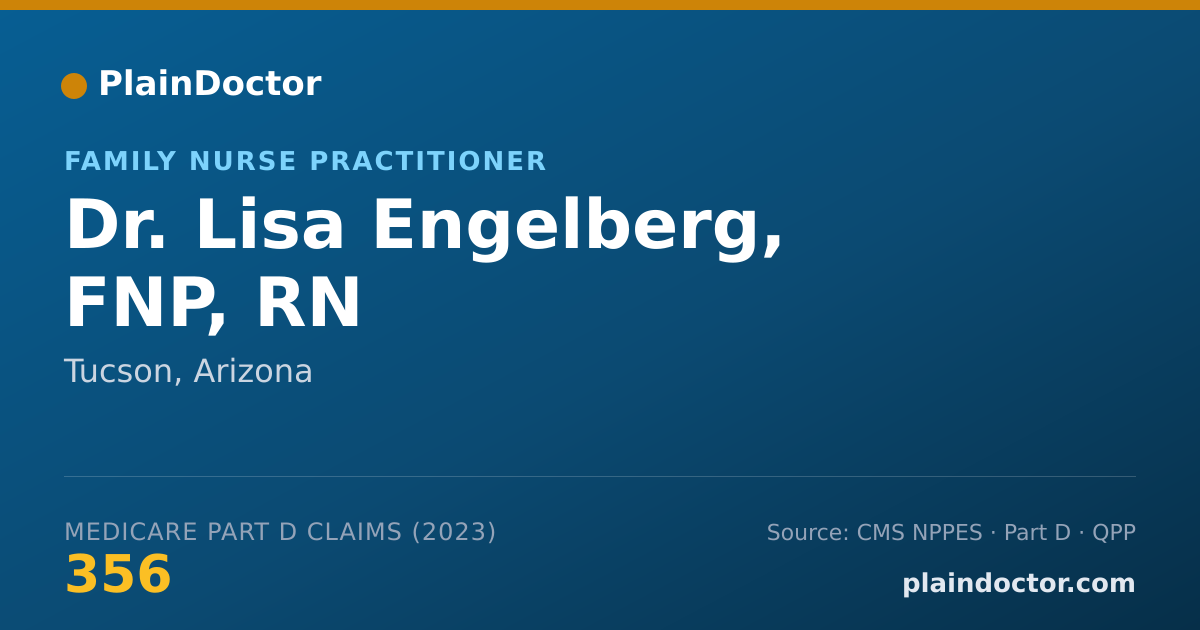 Shareable card for Lisa Engelberg, FNP, RN - Family Nurse Practitioner, Tucson, AZ