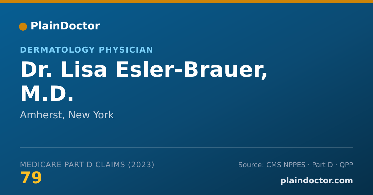 Shareable card for Lisa Esler-Brauer, M.D. - Dermatology Physician, Amherst, NY