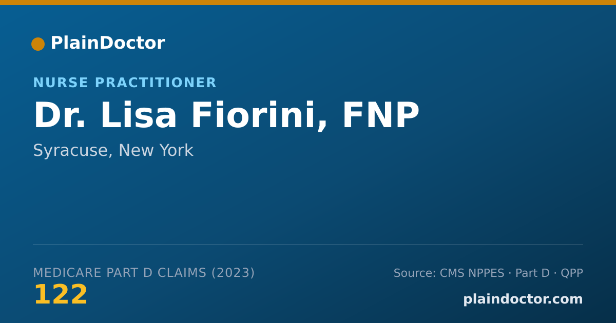 Shareable card for Lisa Fiorini, FNP - Nurse Practitioner, Syracuse, NY