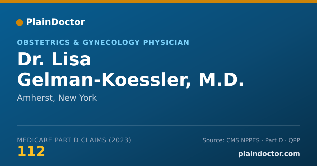 Shareable card for Lisa Gelman-Koessler, M.D. - Obstetrics & Gynecology Physician, Amherst, NY