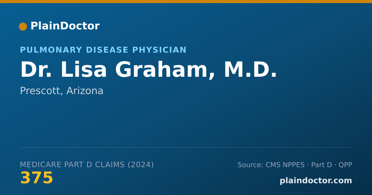 Shareable card for Lisa Graham, M.D. - Pulmonary Disease Physician, Prescott, AZ
