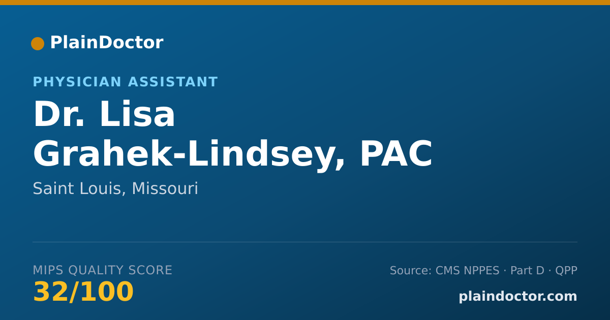 Shareable card for Lisa Grahek-Lindsey, PAC - Physician Assistant, Saint Louis, MO