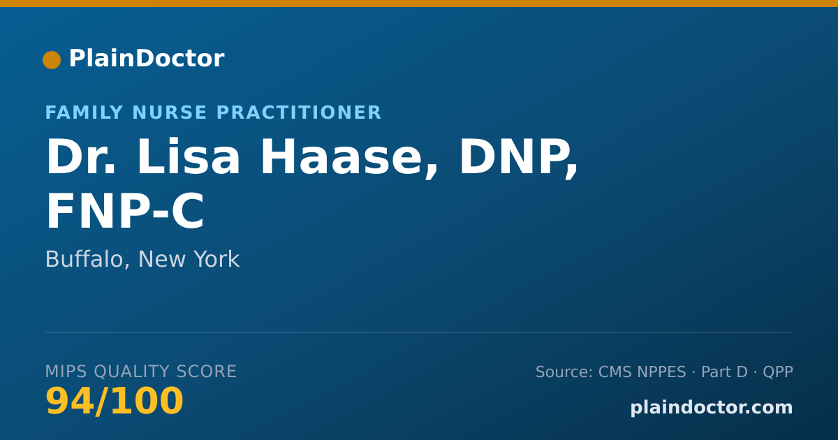 Shareable card for Lisa Haase, DNP, FNP-C - Family Nurse Practitioner, Buffalo, NY
