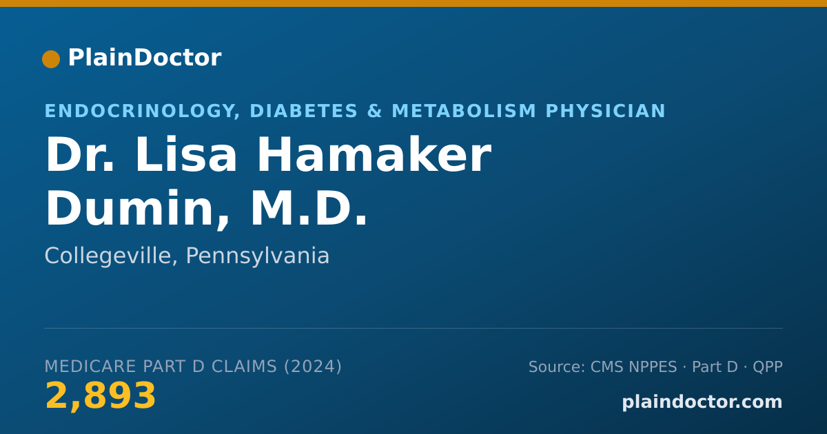 Shareable card for Lisa Hamaker Dumin, M.D. - Endocrinology, Diabetes & Metabolism Physician, Collegeville, PA
