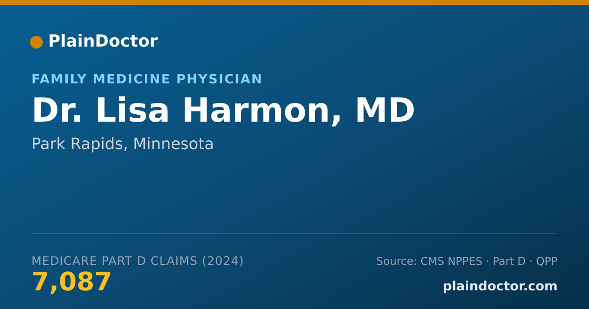 Shareable card for Lisa Harmon, MD - Family Medicine Physician, Park Rapids, MN