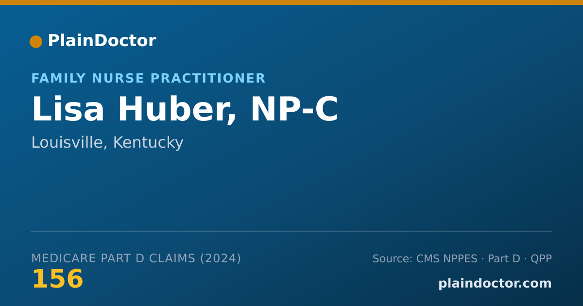 Shareable card for Lisa Huber, NP-C - Family Nurse Practitioner, Louisville, KY