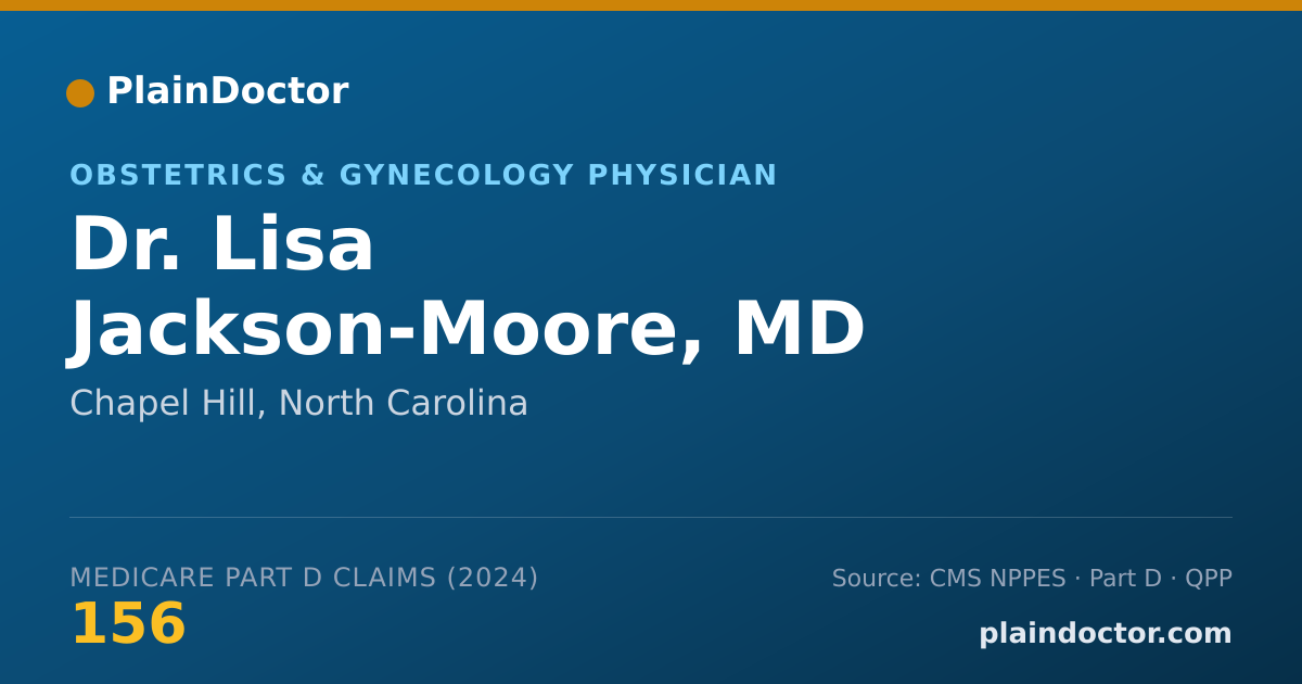 Shareable card for Lisa Jackson-Moore, MD - Obstetrics & Gynecology Physician, Chapel Hill, NC