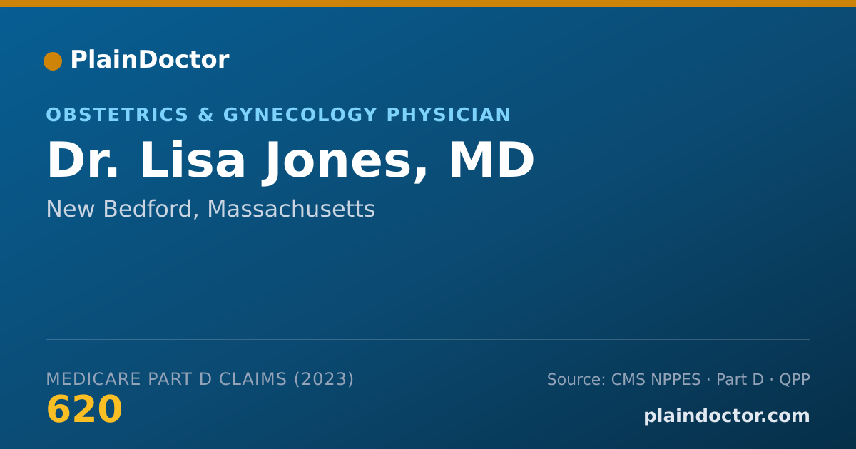 Shareable card for Lisa Jones, MD - Obstetrics & Gynecology Physician, New Bedford, MA