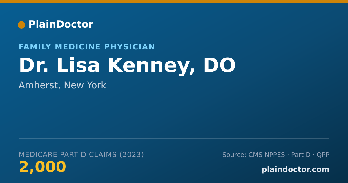 Shareable card for Lisa Kenney, DO - Family Medicine Physician, Amherst, NY