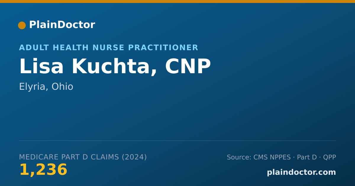 Shareable card for Lisa Kuchta, CNP - Adult Health Nurse Practitioner, Elyria, OH