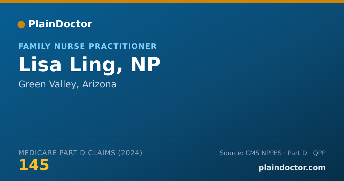 Shareable card for Lisa Ling, NP - Family Nurse Practitioner, Green Valley, AZ
