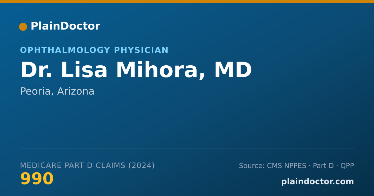 Shareable card for Lisa Mihora, MD - Ophthalmic Plastic and Reconstructive Surgery Physician, Peoria, AZ