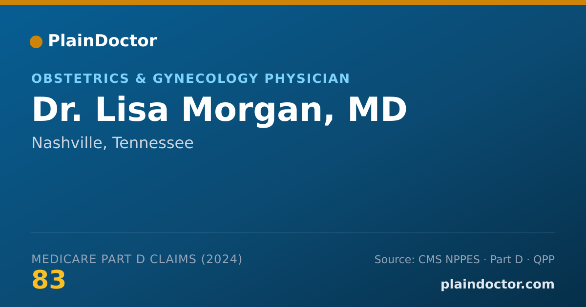 Shareable card for Lisa Morgan, MD - Obstetrics & Gynecology Physician, Nashville, TN