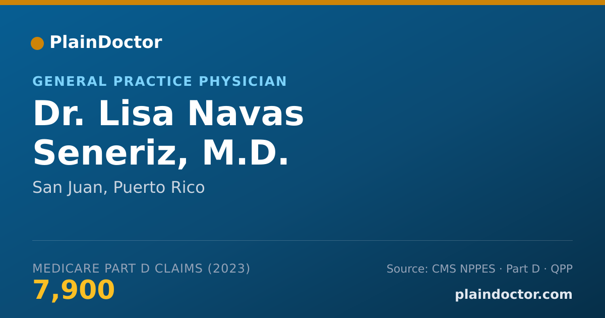 Shareable card for Lisa Navas Seneriz, M.D. - General Practice Physician, San Juan, PR