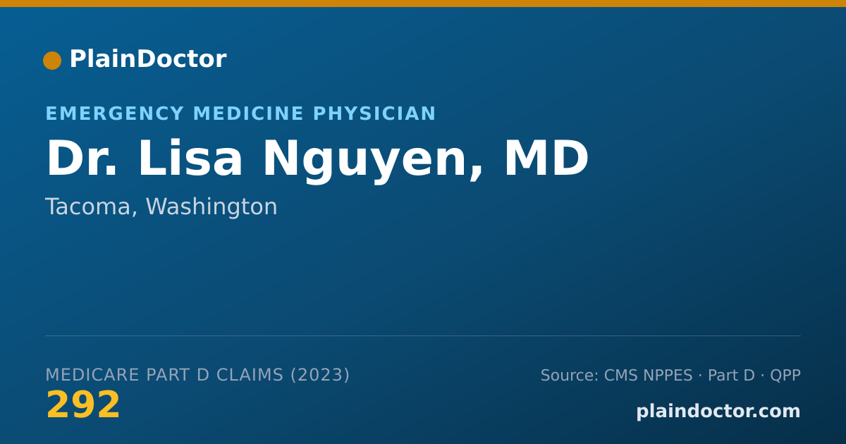 Shareable card for Lisa Nguyen, MD - Emergency Medicine Physician, Tacoma, WA