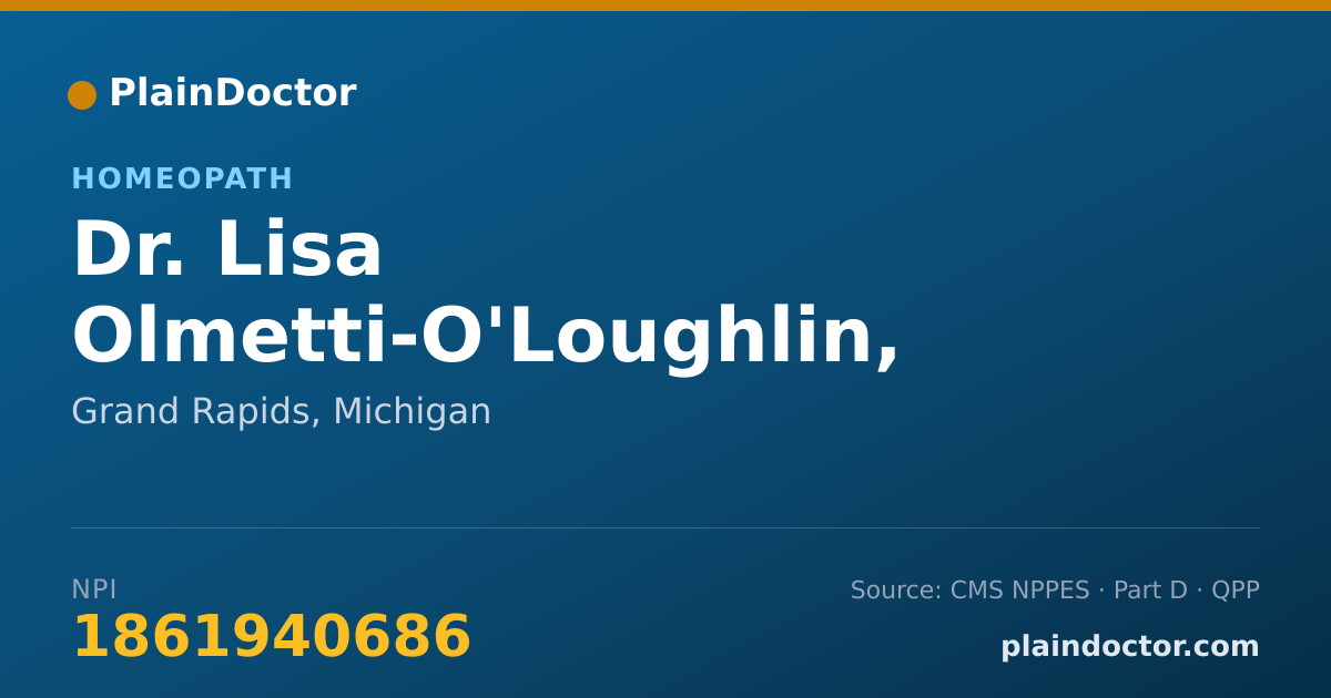 Shareable card for Lisa Olmetti-O'Loughlin, LMT - Homeopath, Grand Rapids, MI