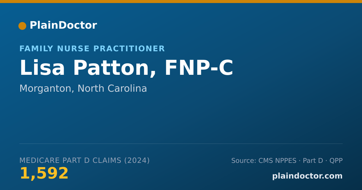 Shareable card for Lisa Patton, FNP-C - Family Nurse Practitioner, Morganton, NC