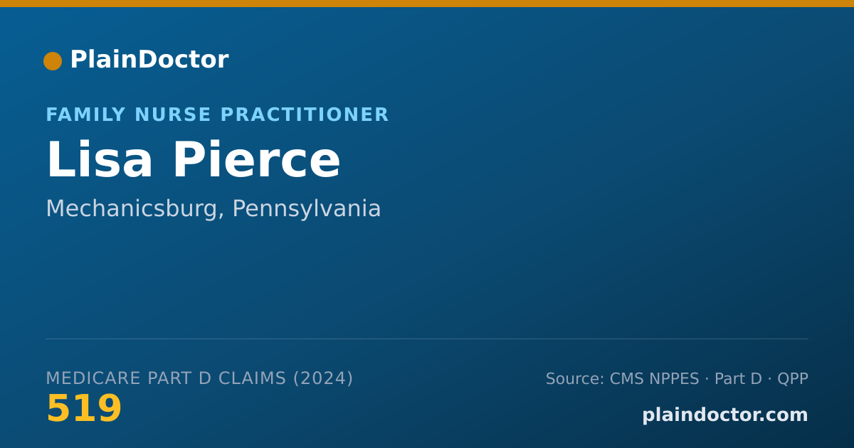 Shareable card for Lisa Pierce - Family Nurse Practitioner, Winchester, VA