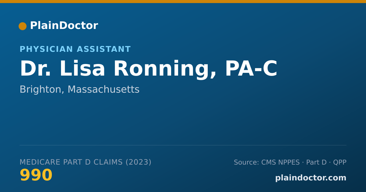 Shareable card for Lisa Ronning, PA-C - Physician Assistant, Brighton, MA