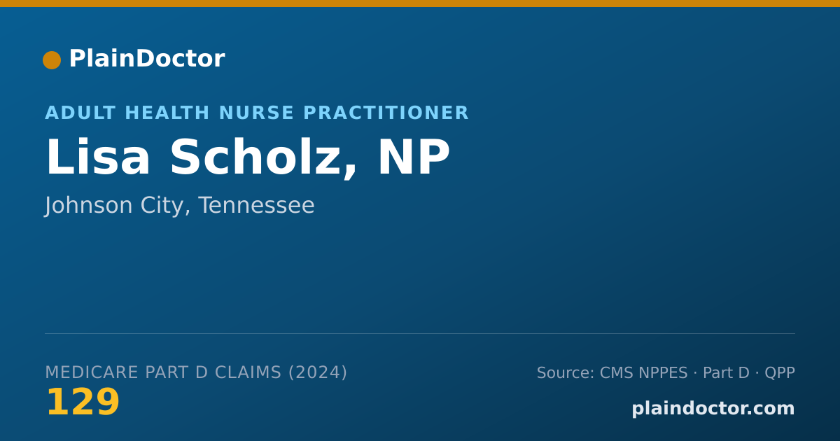 Shareable card for Lisa Scholz, NP - Adult Health Nurse Practitioner, Johnson City, TN