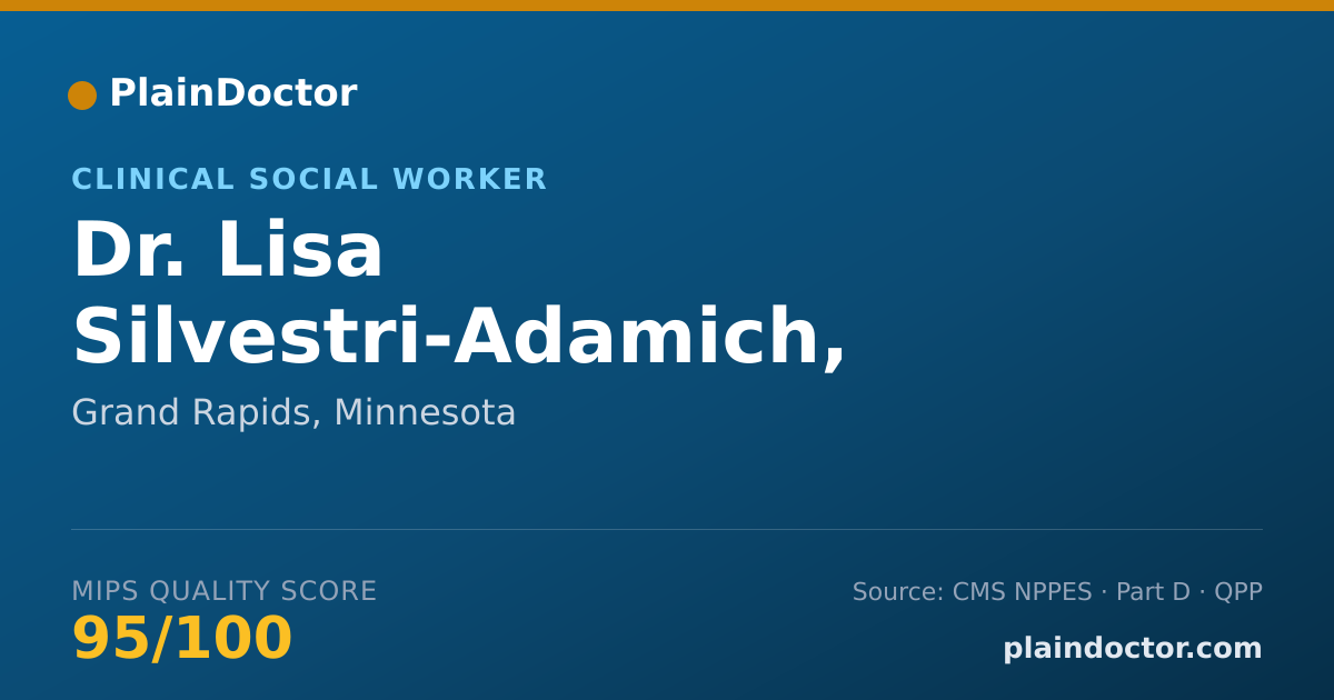 Shareable card for Lisa Silvestri-Adamich, LICSW - Clinical Social Worker, Grand Rapids, MN