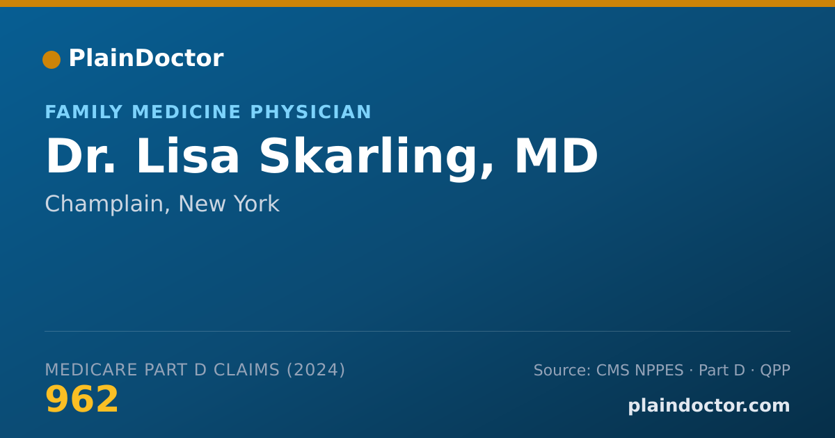 Shareable card for Lisa Skarling, MD - Family Medicine Physician, Champlain, NY