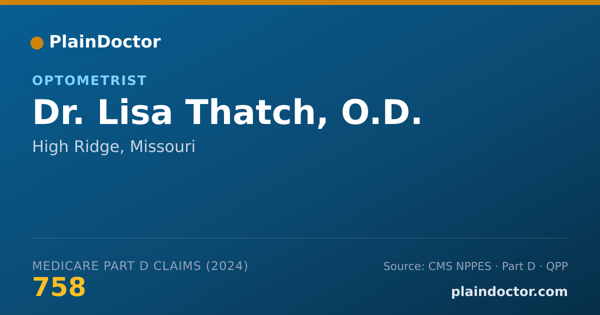 Shareable card for Lisa Thatch, O.D. - Optometrist, High Ridge, MO