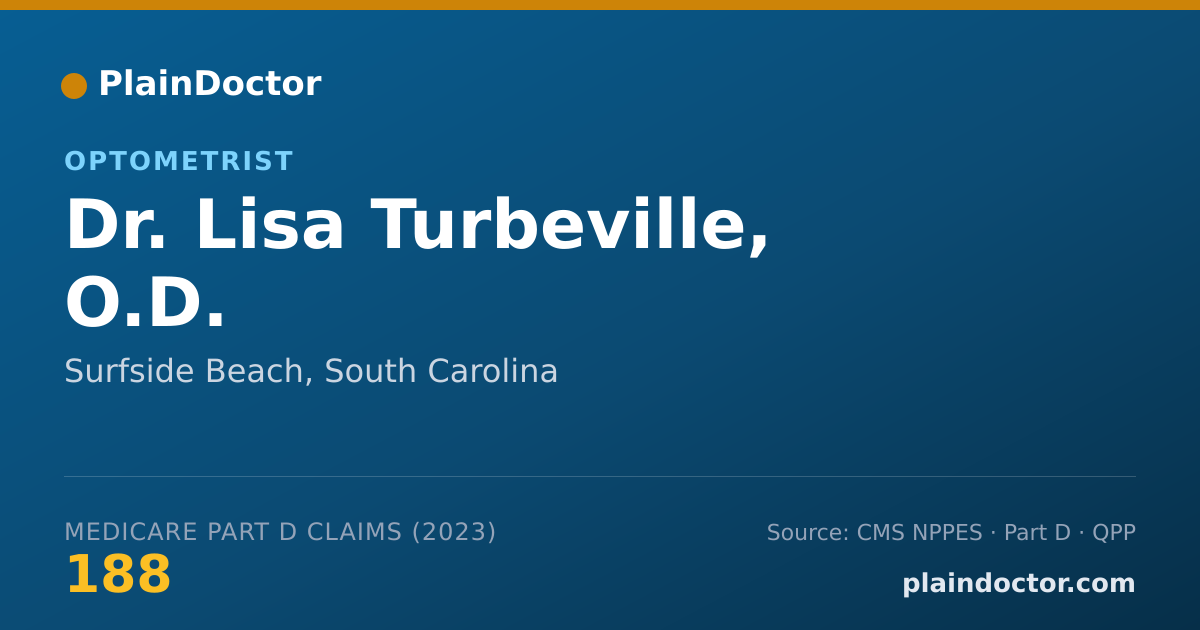 Shareable card for Lisa Turbeville, O.D. - Optometrist, Surfside Beach, SC