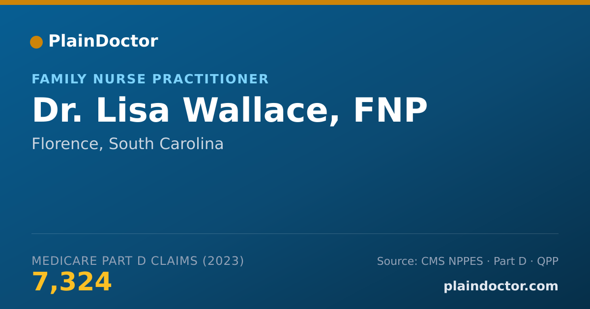 Shareable card for Lisa Wallace, FNP - Family Nurse Practitioner, Florence, SC