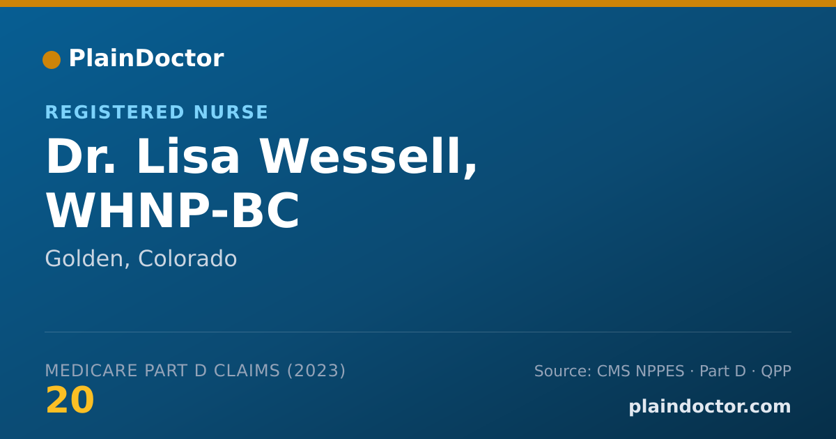 Shareable card for Lisa Wessell, WHNP-BC - Registered Nurse, Golden, CO