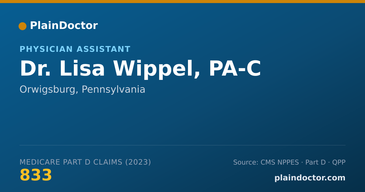 Shareable card for Lisa Wippel, PA-C - Physician Assistant, Orwigsburg, PA