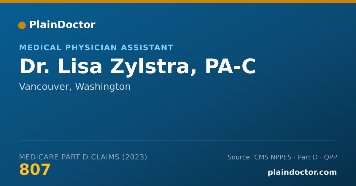 Shareable card for Lisa Zylstra, PA-C - Medical Physician Assistant, Vancouver, WA