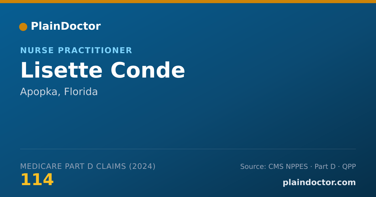 Shareable card for Lisette Conde - Nurse Practitioner, Apopka, FL