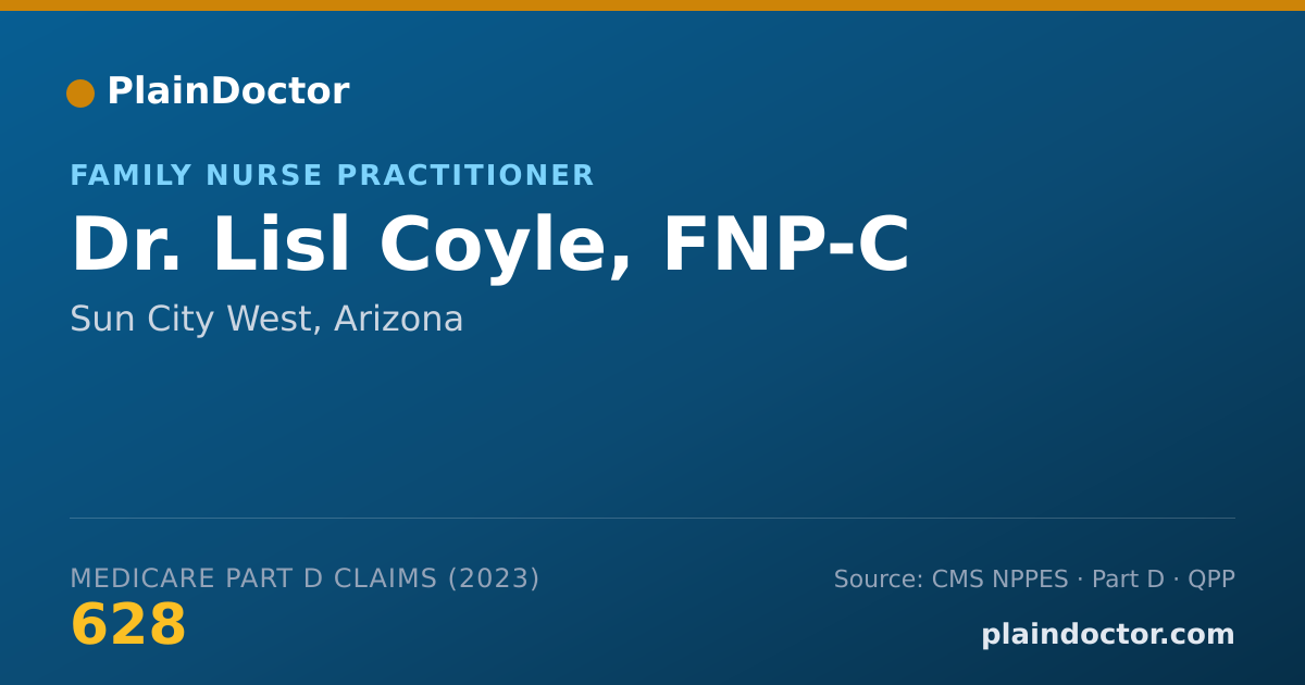 Shareable card for Lisl Coyle, FNP-C - Family Nurse Practitioner, Sun City West, AZ
