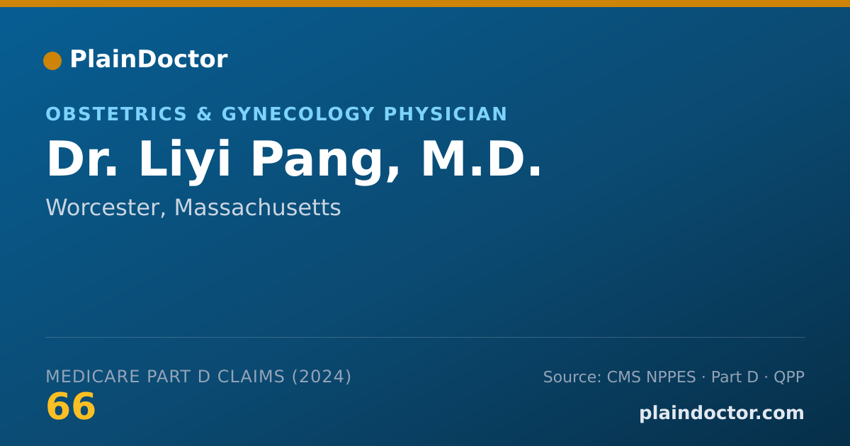 Shareable card for Liyi Pang, M.D. - Obstetrics & Gynecology Physician, Worcester, MA