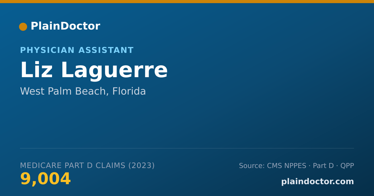Shareable card for Liz Laguerre - Physician Assistant, West Palm Beach, FL