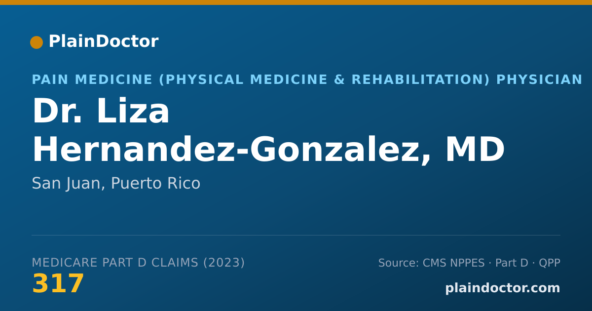 Shareable card for Liza Hernandez-Gonzalez, MD - Pain Medicine (Physical Medicine & Rehabilitation) Physician, San Juan, PR