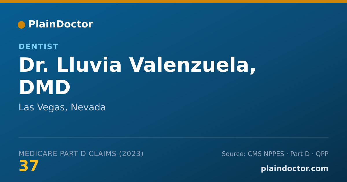 Shareable card for Lluvia Valenzuela, DMD - Dentist, Las Vegas, NV