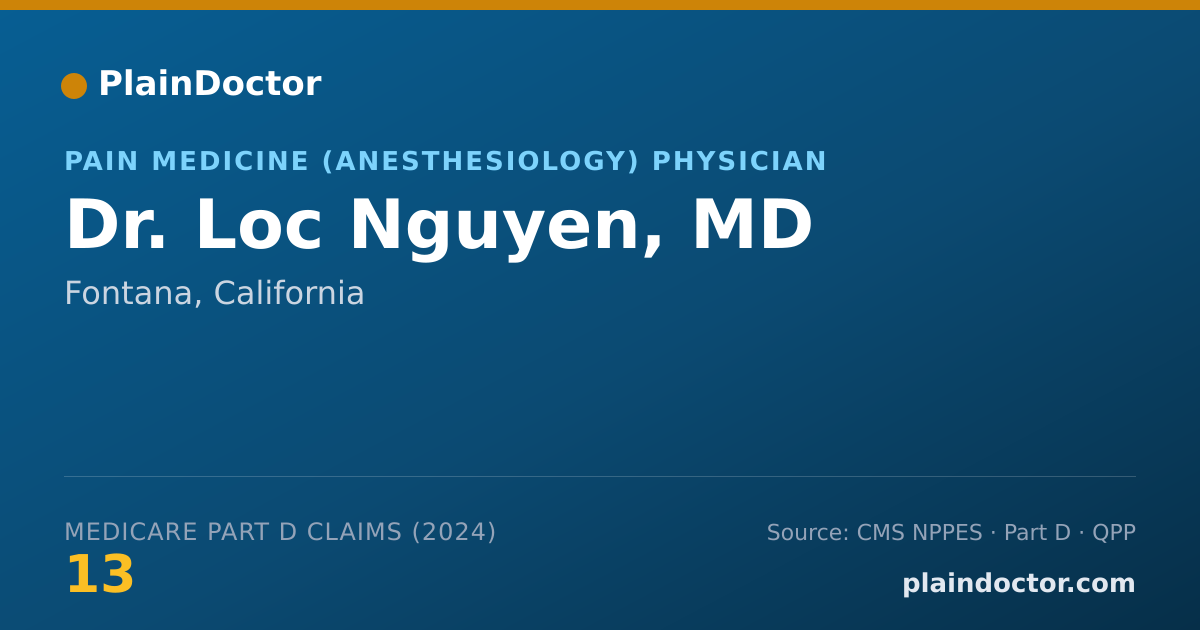 Shareable card for Loc Nguyen, MD - Pain Medicine (Anesthesiology) Physician, Fontana, CA