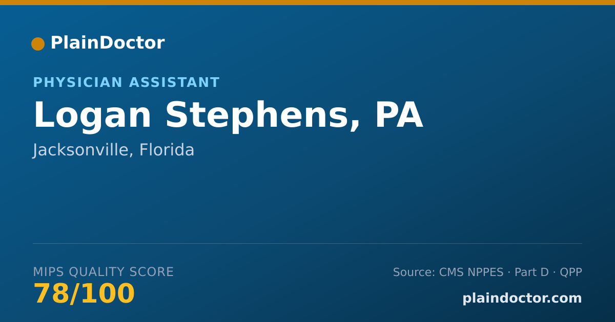 Shareable card for Logan Stephens, PA - Surgical Physician Assistant, Jacksonville, FL